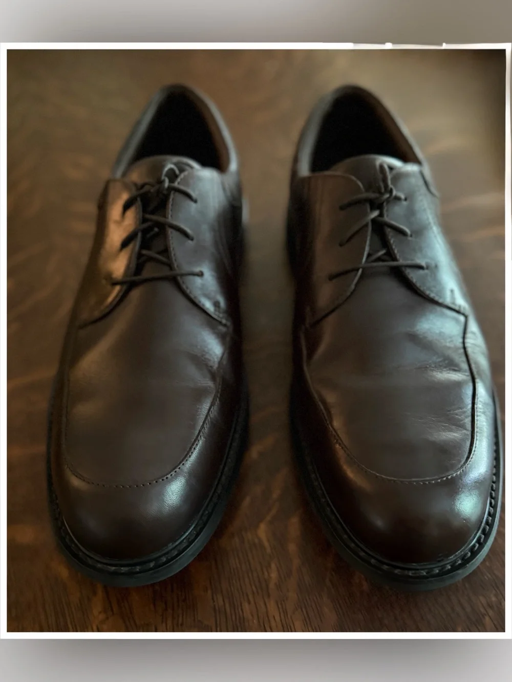 Red Wing Men’s Brown Leather Lace-Up Oxford Dress Shoes Round Toe Logo 13D